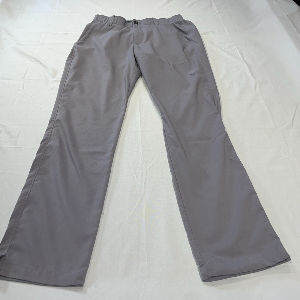 Under Armour Mens Gray Golf Pants Performance Tapered 30/32